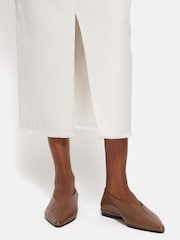 Jigsaw Brown Flat Pointed Linnie Ballerina Shoes - Image 1 of 5