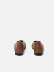 Jigsaw Brown Flat Pointed Linnie Ballerina Shoes - Image 5 of 5