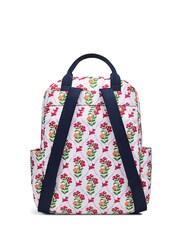 Radley London Medium Finsbury Park Carousel Floral Ziptop White Backpack - Image 2 of 5