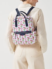 Radley London Medium Finsbury Park Carousel Floral Ziptop White Backpack - Image 5 of 5