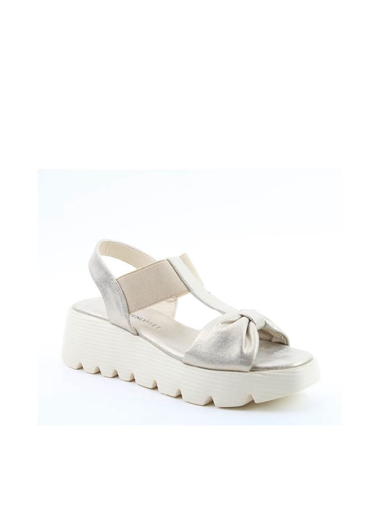 Heavenly Feet Gold Plaza Sandals - Image 2 of 4