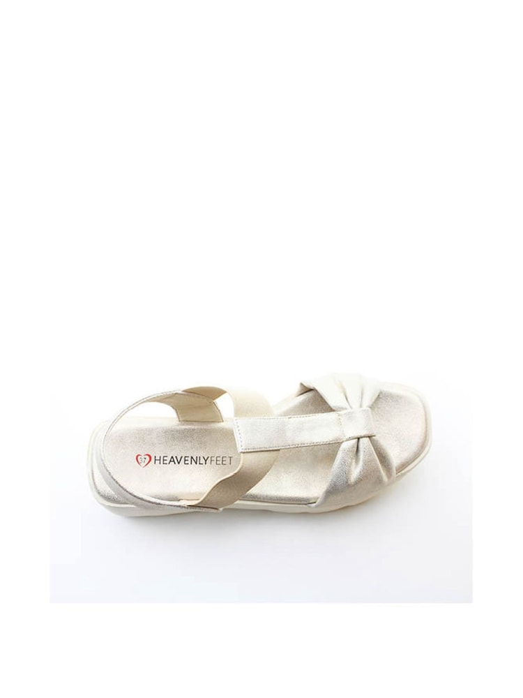 Heavenly Feet Gold Plaza Sandals - Image 4 of 4