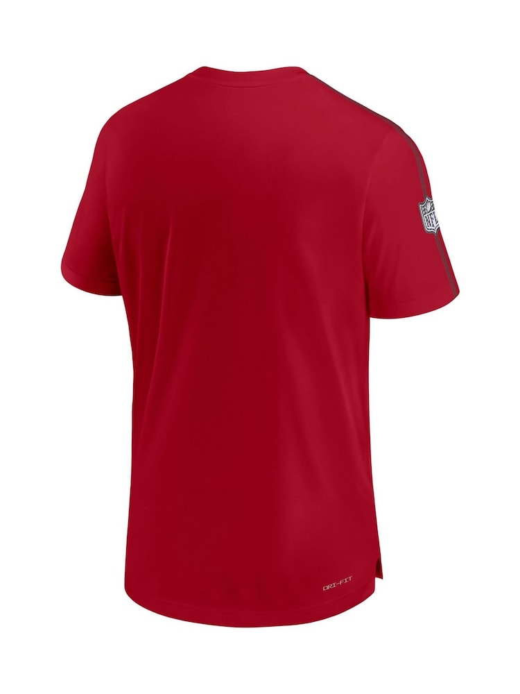 Fanatics Red NFL Tampa Bay Buccaneers Dri-Fit Coach Top - Image 3 of 3