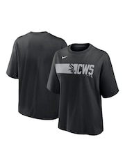 Fanatics MLB Chicago White Sox Team Knockout Boxy 100% Cotton Black T-Shirt - Image 1 of 3