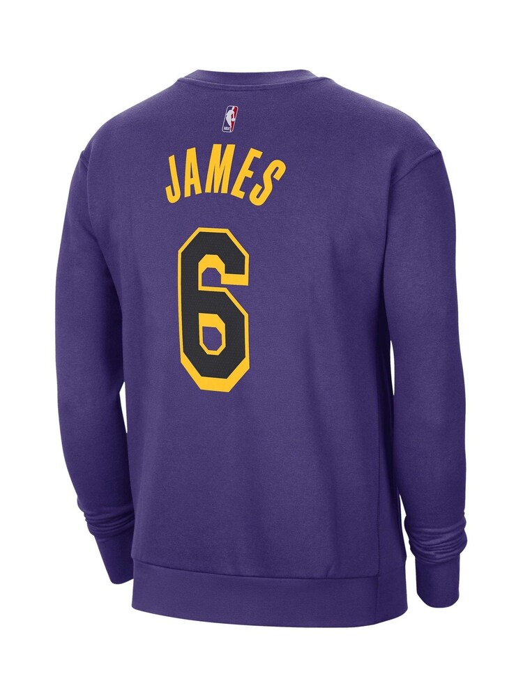 Fanatics Purple NBA Los Angeles Lakers Name & Number Crew Sweatshirt Lebron James - Image 3 of 3