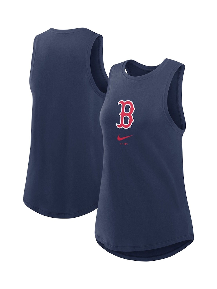 Fanatics Womens MLB Boston Red Sox Legacy Icon High Neck Fashion Blue Tank - Image 1 of 3