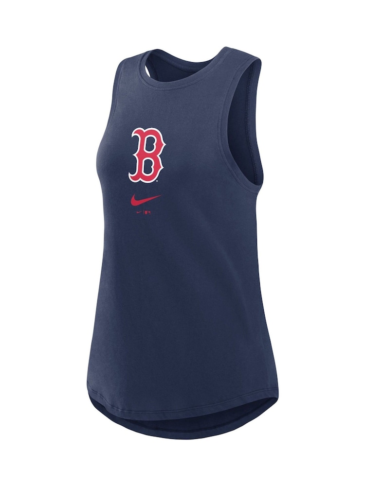 Fanatics Womens MLB Boston Red Sox Legacy Icon High Neck Fashion Blue Tank - Image 2 of 3