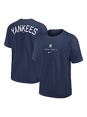 Fanatics Blue MLB New York Yankees Max 90 Arch Fashion T-Shirt - Image 1 of 3