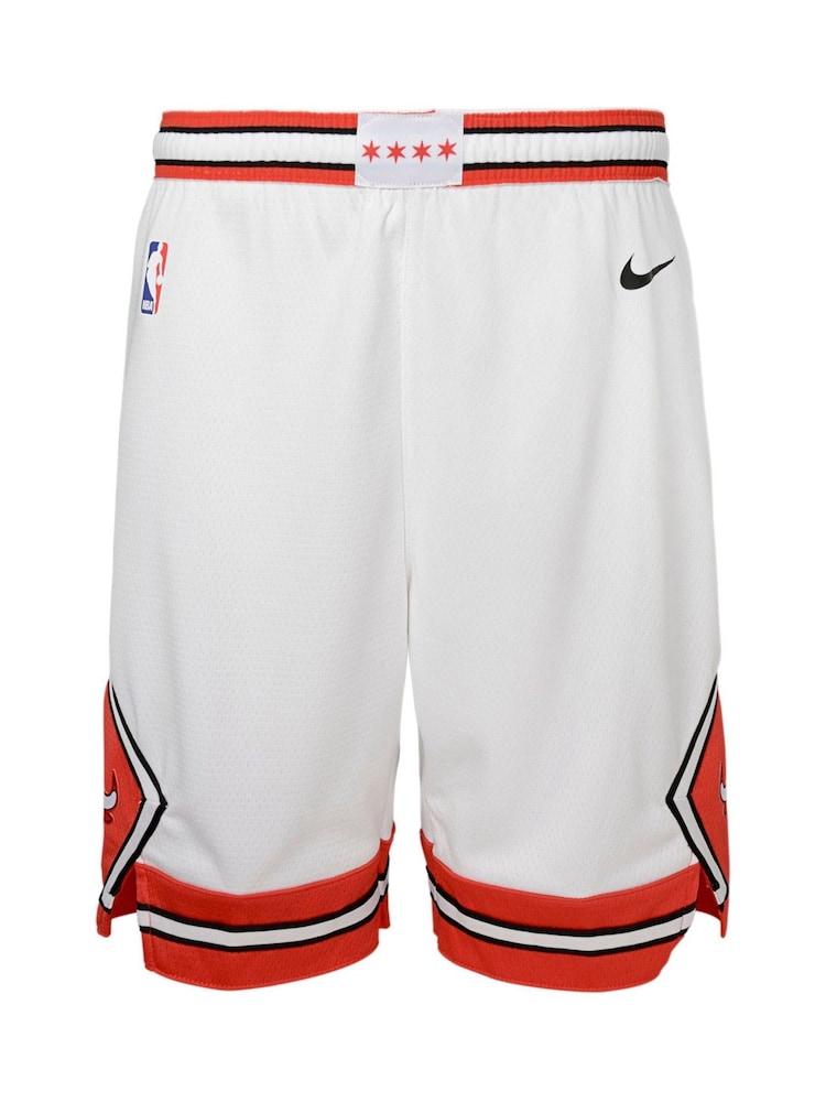 Fanatics Youth NBA Chicago Bulls Association Swingman 100% Cotton White Shorts - Image 1 of 2