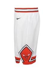 Fanatics Youth NBA Chicago Bulls Association Swingman 100% Cotton White Shorts - Image 2 of 2