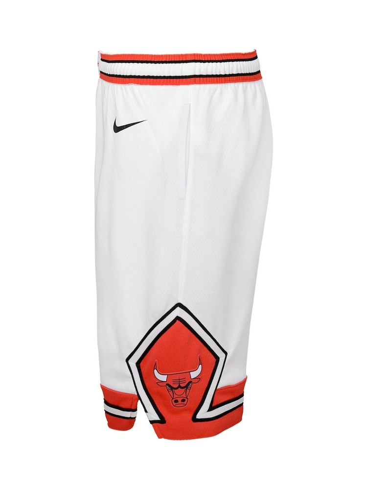 Fanatics Youth NBA Chicago Bulls Association Swingman 100% Cotton White Shorts - Image 2 of 2