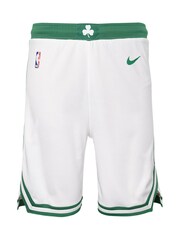 Fanatics Youth NBA Boston Celtics Association Swingman 100% Cotton White Shorts - Image 1 of 2