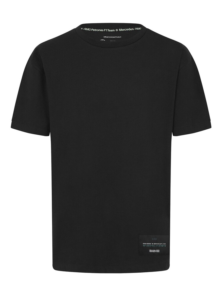 Fanatics F1 Mercedes AMG Petronas Spray Camo Graphic 100% Cotton Black T-Shirt - Image 1 of 3 Fanatics F1 Mercedes AMG Petronas Spray Camo Graphic 100% Cotton Black T-Shirt - Image 1 of 3