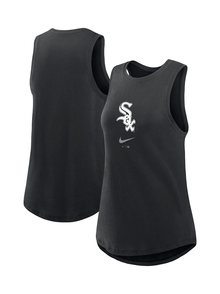 Fanatics Womens MLB Chicago White Sox Legacy Icon High Neck Fashion Black Tank - Image 3 of 3
