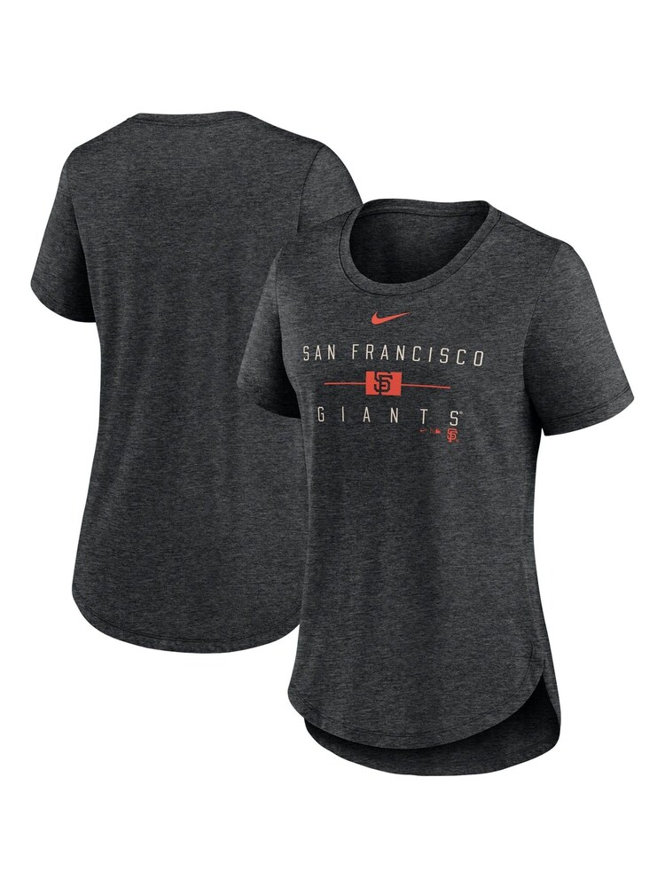 Fanatics MLB San Francisco Giants Knockout Team Stack Triblend Black Womens T-Shirt - Image 1 of 3