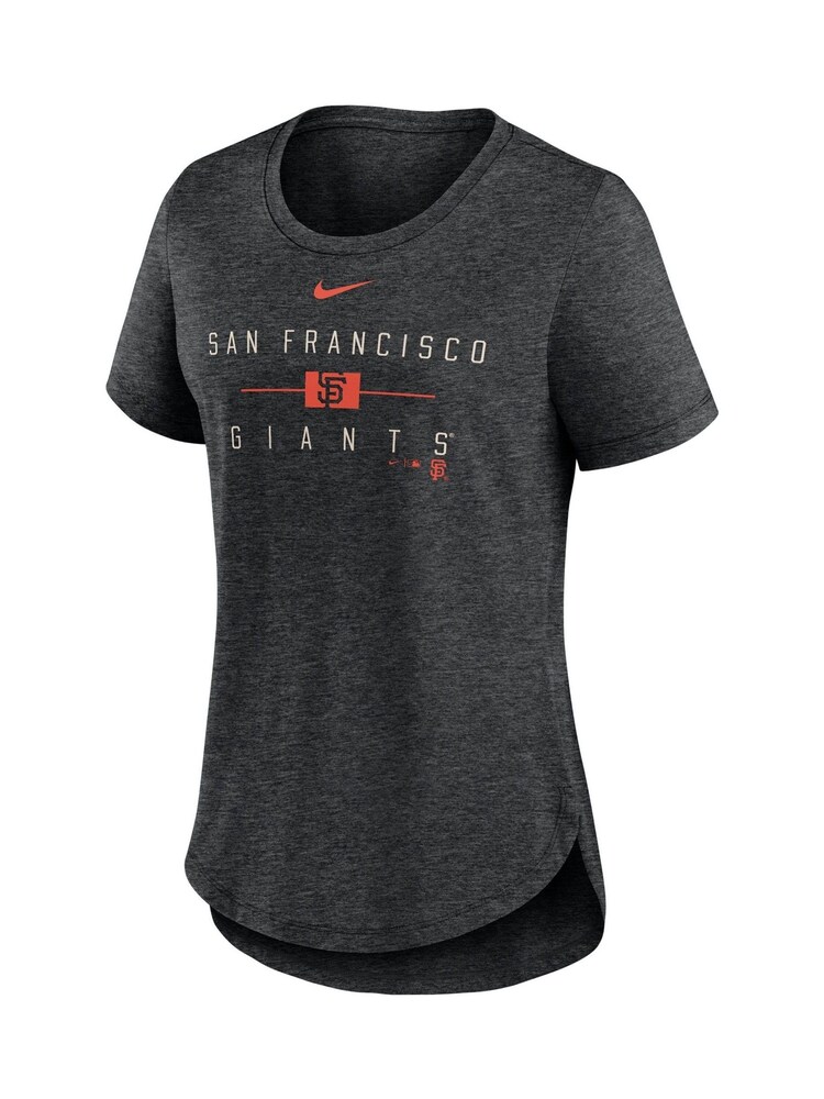 Fanatics MLB San Francisco Giants Knockout Team Stack Triblend Black Womens T-Shirt - Image 2 of 3
