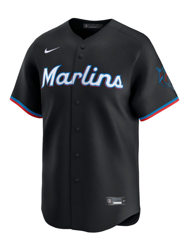 Fanatics MLB Miami Marlins Limited Alternate Black Jersey - Image 3 of 3