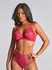 Panache Pink Meadow Deep Briefs - Image 1 of 3