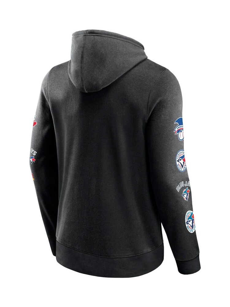 Fanatics MLB Toronto Blue Jays Fundamental Pullover Hood Black Jumper - Image 2 of 3 Fanatics MLB Toronto Blue Jays Fundamental Pullover Hood Black Jumper - Image 2 of 3