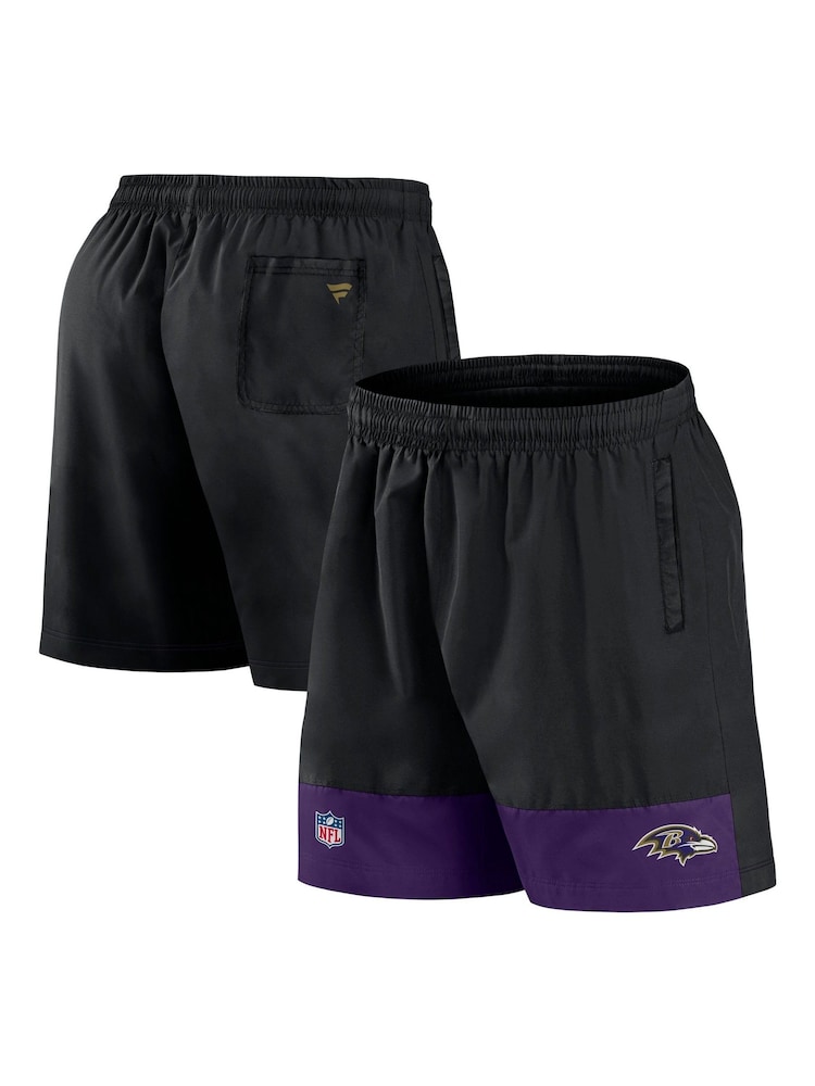 Fanatics NFL Baltimore Ravens Woven Black Shorts - Image 1 of 3