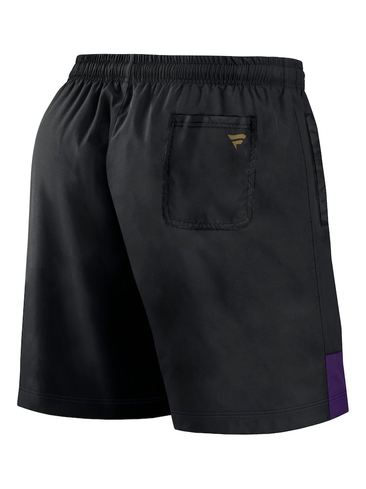 Fanatics NFL Baltimore Ravens Woven Black Shorts - Image 3 of 3