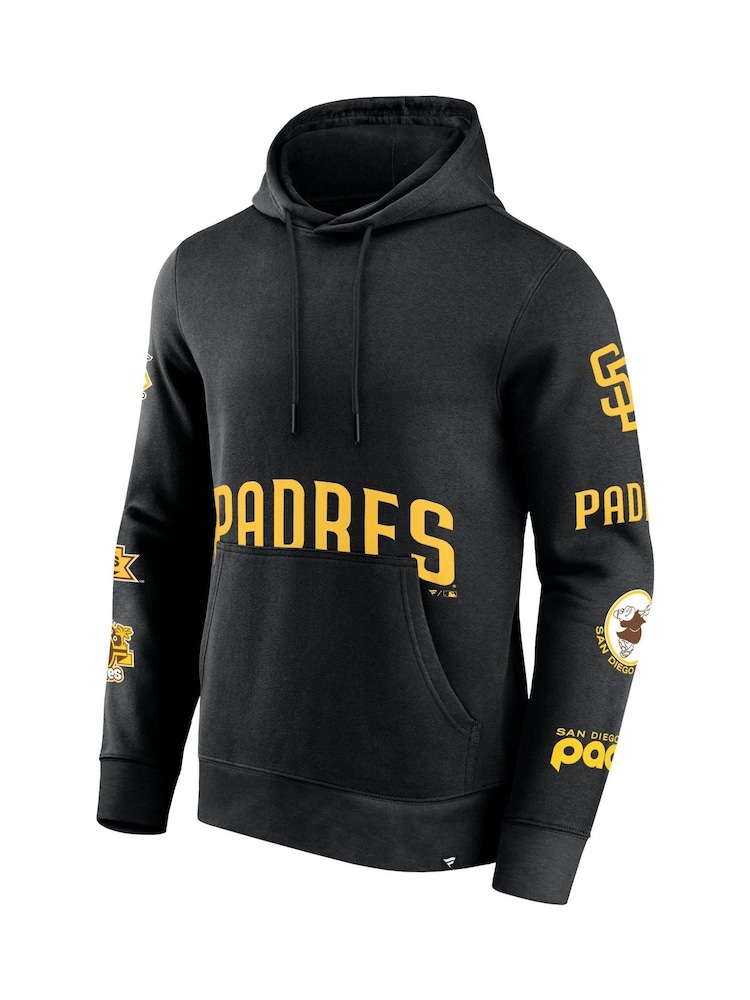 Fanatics MLB San Diego Padres Fundamental Pullover Black Hoodie - Image 3 of 3