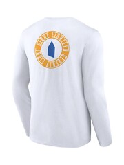 Fanatics Everton Revolve Front and Back Graphic Long Sleeve 100% Cotton White T-Shirt - Image 2 of 3