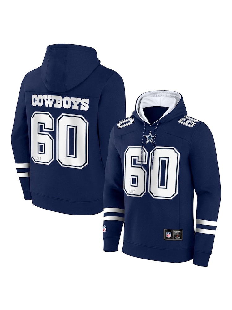 Fanatics Blue NFL Dallas Cowboys Foundations Pullover Hoodie - Image 1 of 3