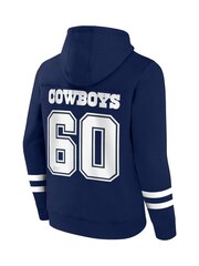 Fanatics Blue NFL Dallas Cowboys Foundations Pullover Hoodie - Image 3 of 3