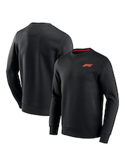 Fanatics F1 Formula 1 Essentials Logo Crew Black Sweatshirt - Image 1 of 3