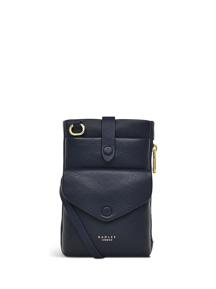 Radley London Blue Mallow Street Medium Phone Crossbody Bag - Image 1 of 4 Radley London Blue Mallow Street Medium Phone Crossbody Bag - Image 1 of 4