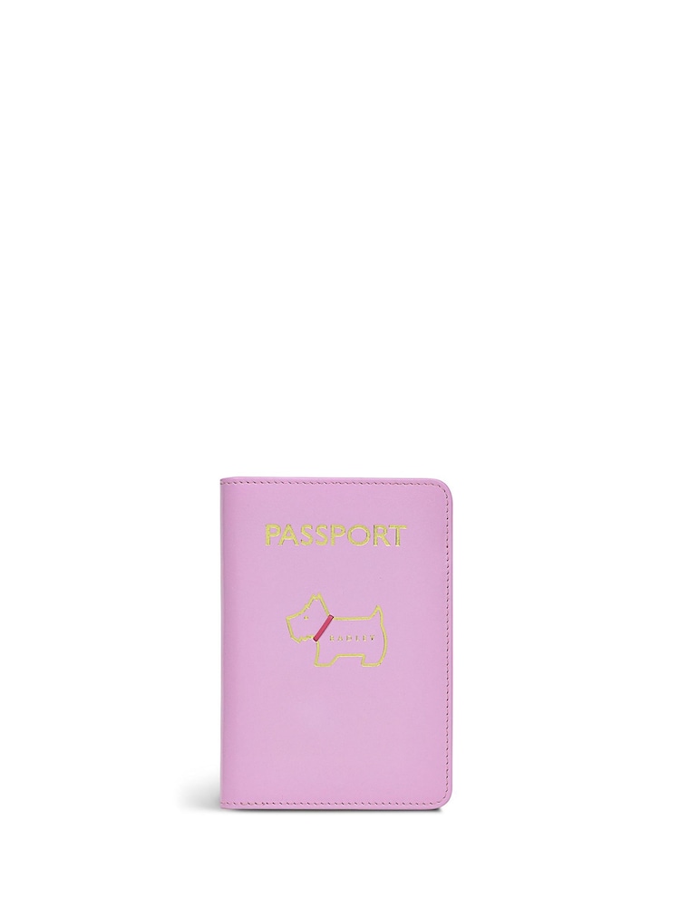 Radley London Pink Heritage Dog Outline Passport Cover Purse - Image 1 of 4