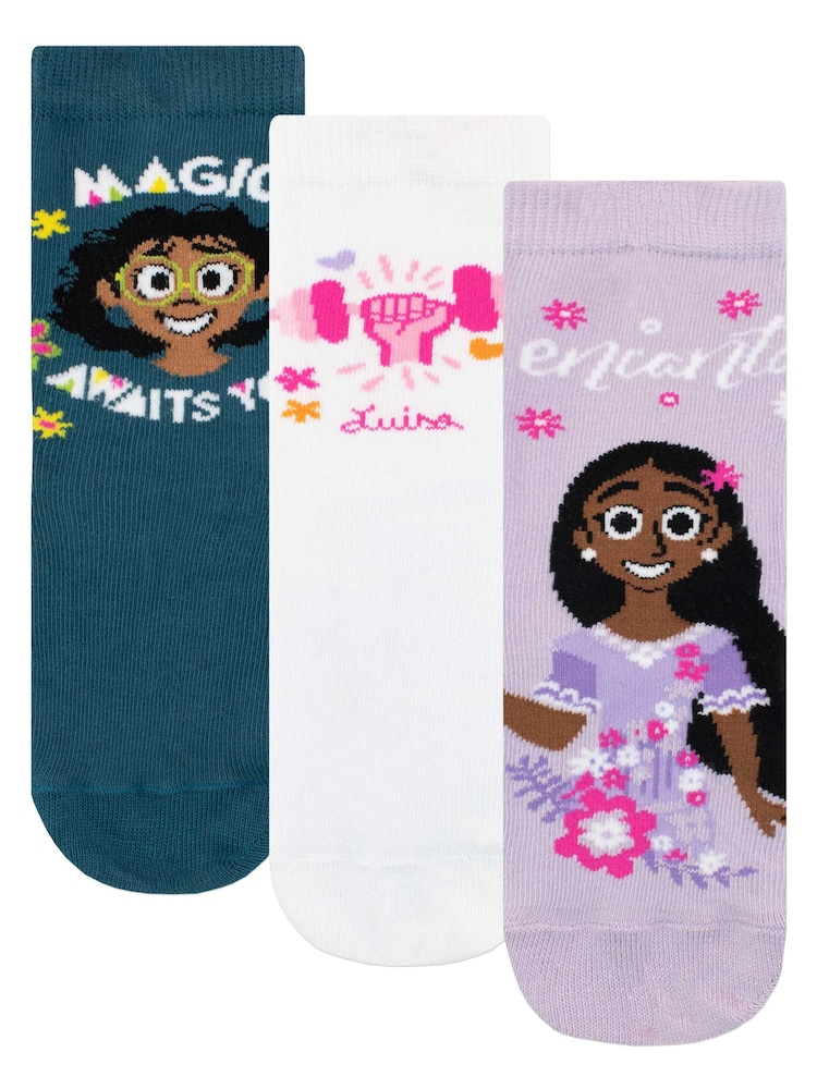Character Grey Disney Encanto Socks 3 Pack - Image 1 of 4