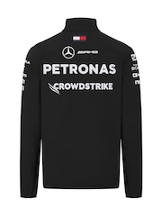 Fanatics F1 Mercedes AMG Petronas 2024 Team Softshell Black Jacket - Image 2 of 2