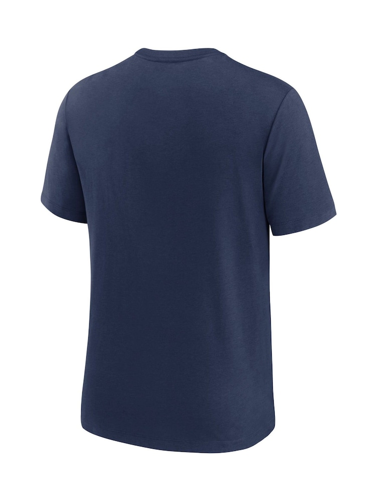 Fanatics Blue MLB Boston Red Sox Cooperstown Arch Threads Triblend T-Shirt - Image 3 of 3