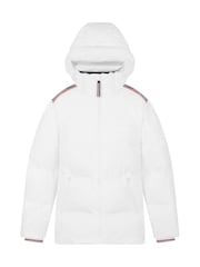 Fanatics F1 Mercedes AMG Petronas 2024 Team Puffer White Jacket - Image 1 of 2