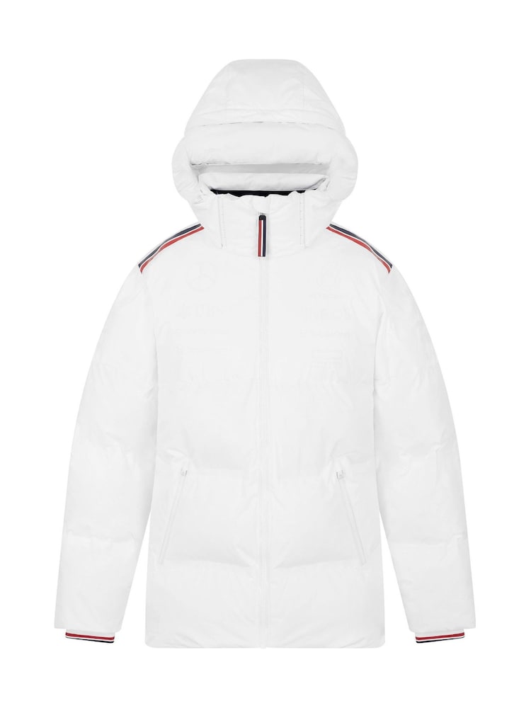 Fanatics F1 Mercedes AMG Petronas 2024 Team Puffer White Jacket - Image 1 of 2