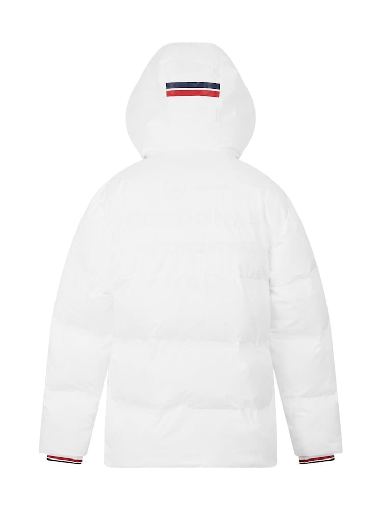 Fanatics F1 Mercedes AMG Petronas 2024 Team Puffer White Jacket - Image 2 of 2
