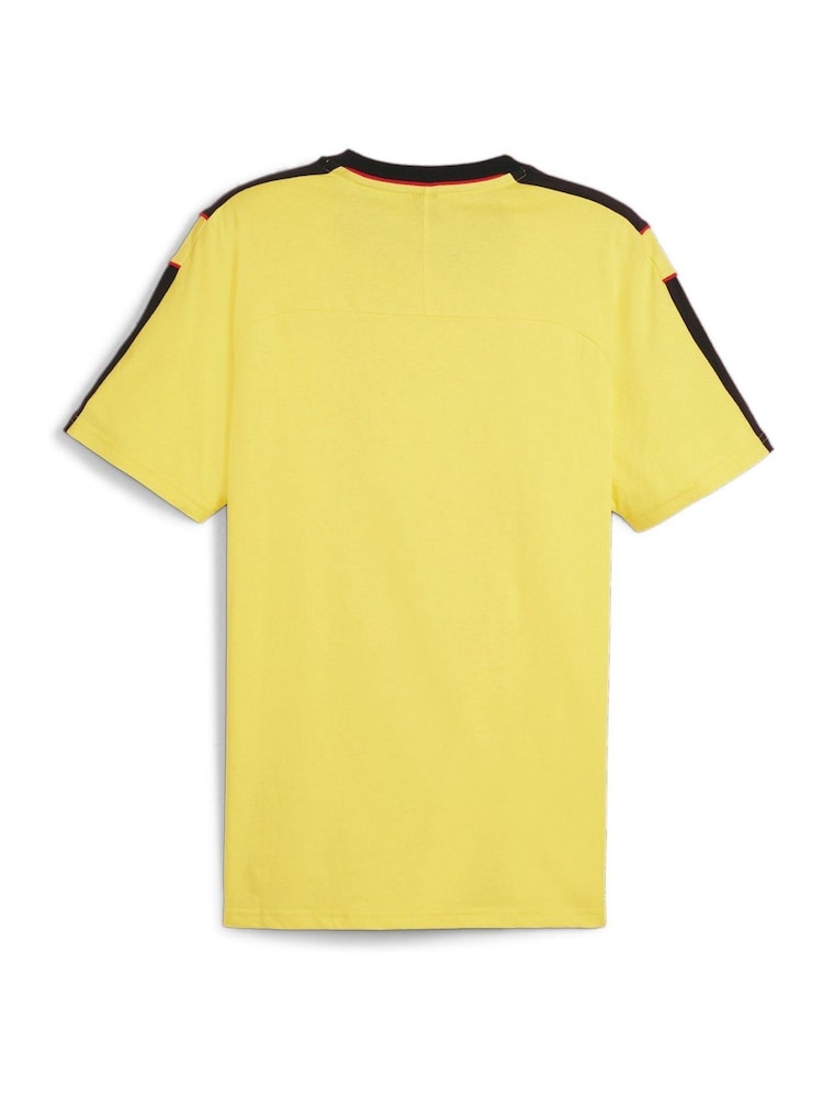 Puma Yellow F1 Scuderia Ferrari Race MT7 100% Cotton T-Shirt - Image 5 of 5
