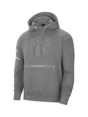 Fanatics Grey NBA Brooklyn Nets Statement Hoodie - Image 2 of 3