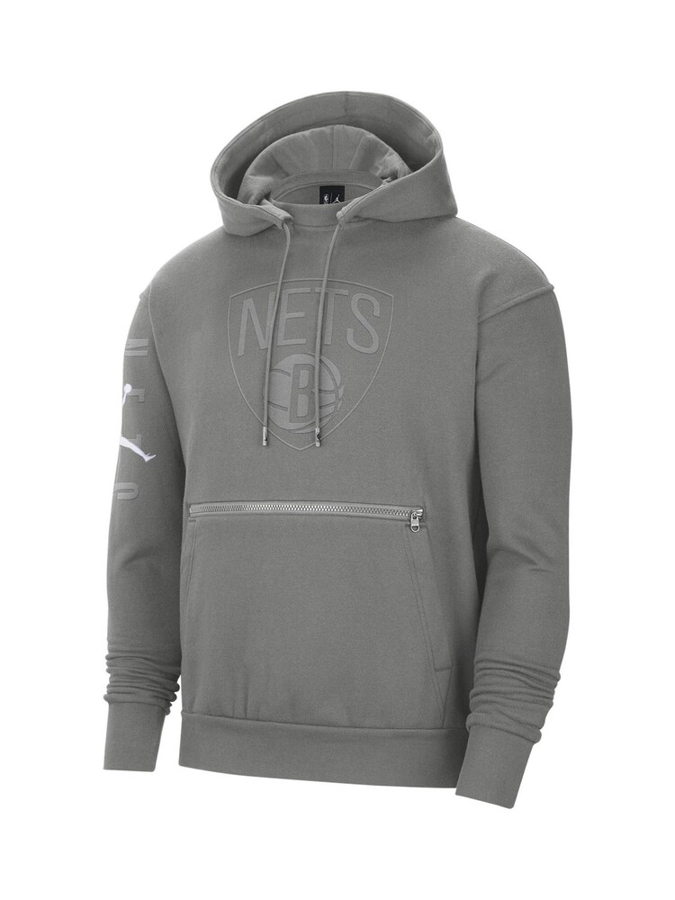 Fanatics Grey NBA Brooklyn Nets Statement Hoodie - Image 2 of 3