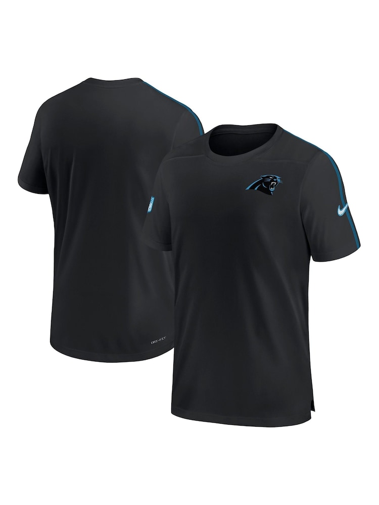 Fanatics NFL Carolina Panthers Dri-Fit Coach Black Top - Image 1 of 3