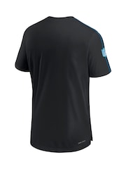 Fanatics NFL Carolina Panthers Dri-Fit Coach Black Top - Image 2 of 3