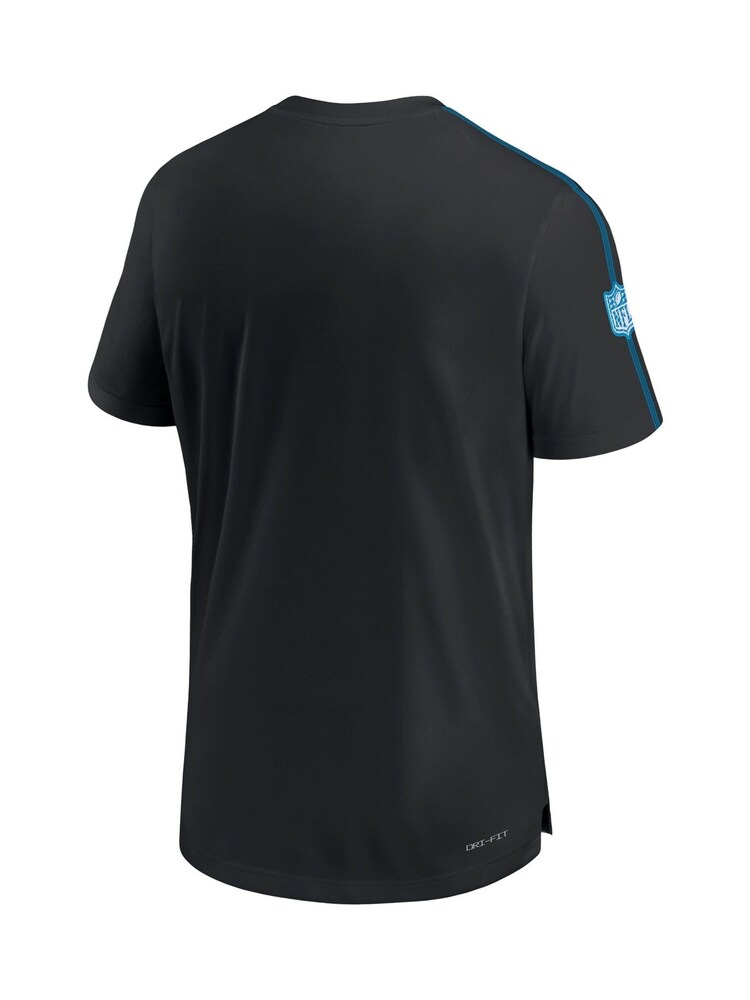 Fanatics NFL Carolina Panthers Dri-Fit Coach Black Top - Image 2 of 3
