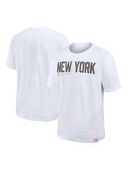 Fanatics MLB New York Yankees Statement Swoosh Max 90 100% Cotton White T-Shirt - Image 1 of 3