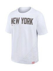 Fanatics MLB New York Yankees Statement Swoosh Max 90 100% Cotton White T-Shirt - Image 2 of 3