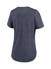 Fanatics Blue MLB New York Yankees Knockout Team Stack Triblend Womens T-Shirt - Image 3 of 3