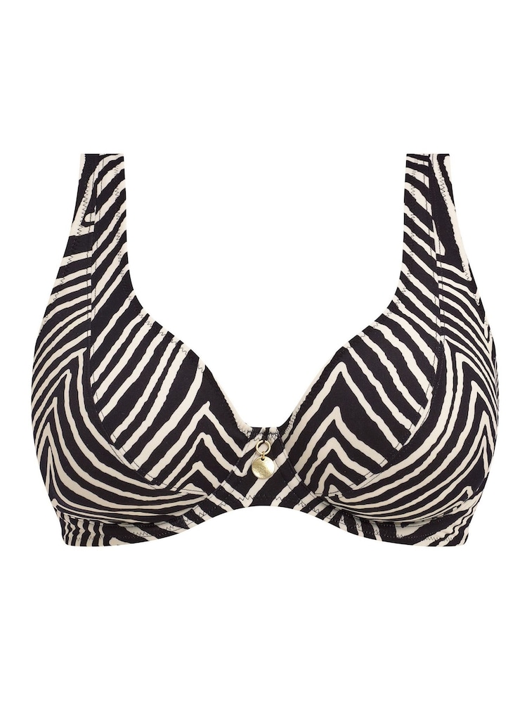 Freya Fiji Falls Uw High Apex Black Bikini Top - Image 4 of 4