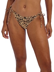 Freya Animal Print Arizona Wave Tie Side Bikini Briefs - Image 3 of 7