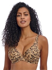 Freya Animal Print Arizona Wave Uw High Apex Bikini Top - Image 3 of 7